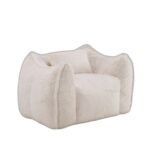 Giant Bean Bag Chair with pillow, Comfy Large Bean Bag Chairs for Adults and Kids, Faux Fur Floor So