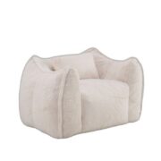 Giant Bean Bag Chair with pillow, Comfy Large Bean Bag Chairs for Adults and Kids, Faux Fur Floor So