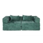 Compression Sofa,Convertible Floor Sofa Bed with Fixed-Shape Frame, Loveseats Boneless Modular Secti - T6011P582171