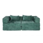 Compression Sofa,Convertible Floor Sofa Bed with Fixed-Shape Frame, Loveseats Boneless Modular Secti - T6011P582171