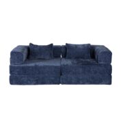 Compression Sofa,Convertible Floor Sofa Bed with Fixed-Shape Frame, Loveseats Boneless Modular Secti - T6011P582181