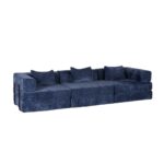 Compression Sofa,Convertible Floor Sofa Bed with Fixed-Shape Frame, Boneless Modular Sectional Sofa,