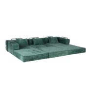 Compression Sofa,Convertible Floor Sofa Bed with Fixed-Shape Frame, Boneless Modular Sectional Sofa, - T6011S00038