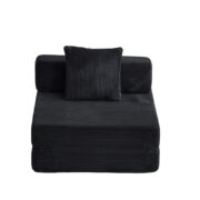 Floor Couch,Compression Sofa,Convertible Floor Sofa Bed-with Pillow Back Support Armrest,Comfy Singl - Image 16