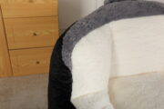 Oversized Bean Bag Chairs,Multicolor Faux Fur Couch Filled with Shredded Sponge,Large Lounger Sofa F - Image 19