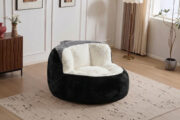 Oversized Bean Bag Chairs,Multicolor Faux Fur Couch Filled with Shredded Sponge,Large Lounger Sofa F - Image 22