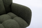 Teddy Fabric Rocking Chair with Pocket, Soft Rocking Chair for Nursery, Comfy Wingback Golider Rocki - Image 23