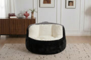 Oversized Bean Bag Chairs,Multicolor Faux Fur Couch Filled with Shredded Sponge,Large Lounger Sofa F - Image 23