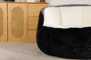 Oversized Bean Bag Chairs,Multicolor Faux Fur Couch Filled with Shredded Sponge,Large Lounger Sofa F - Image 25
