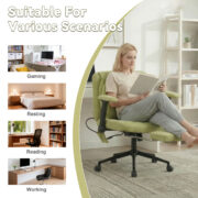 Home office chair, swivel chair, adjustable height desk chair with footrest, load capacity 150kg, ga - Image 10