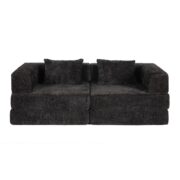 Compression Sofa,Convertible Floor Sofa Bed with Fixed-Shape Frame, Loveseats Boneless Modular Secti