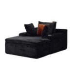 Sleeping sofa boneless floor sofa modern cloud sofa with chaise lounge, comfortable couch for living